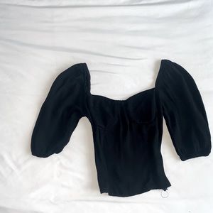 Reformation Reign Short Sleeve Top, Size 4